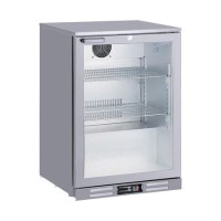 Culinox Undercounter Single Hinged Door Back Bar Bottle Cooler - Silver 127ltr
