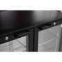 Culinox Double Hinged Door Bottle Cooler - 207 Ltr, Black, Plug In