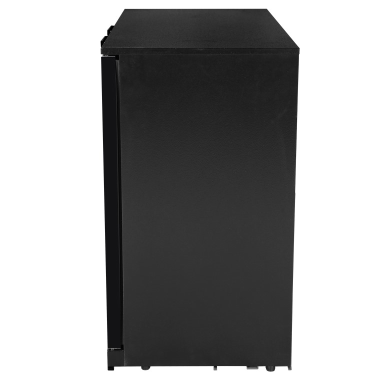 Culinox Double Hinged Door Bottle Cooler - 207 Ltr, Black, Plug In