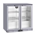 CNX-BB2HS Culinox Double Hinged Door Bottle Cooler - 207Ltr, Silver, 900mm Wide