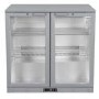 Culinox Double Hinged Door Bottle Cooler - 207 Ltr, Silver, 900mm Wide, Plug In
