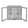 Culinox Double Hinged Door Bottle Cooler - 207 Ltr, Silver, 900mm Wide, Plug In