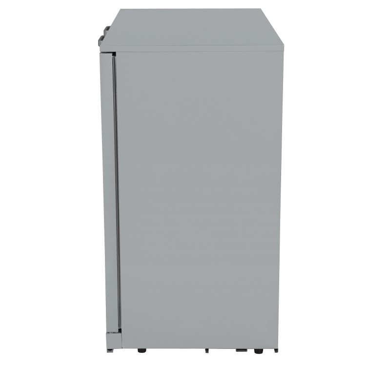 Culinox Double Hinged Door Bottle Cooler - 207 Ltr, Silver, 900mm Wide, Plug In