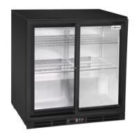 Culinox Double Sliding Door Bottle Cooler - 207 Ltr, Black