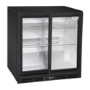 Culinox Double Sliding Door Bottle Cooler - 207 Ltr, Black