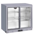 CNX-BB2SS Culinox Double Sliding Door Bottle Cooler - 207Ltr, Silver, 900mm Wide