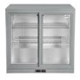 Culinox Double Sliding Door Bottle Cooler - 207 Ltr, Silver, Plug In