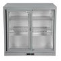 Culinox Double Sliding Door Bottle Cooler - 207 Ltr, Silver, Plug In
