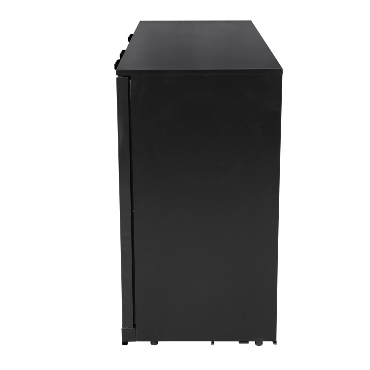 Culinox Triple Hinged Door Bottle Cooler - 328 Ltr, Black, 1350mm Wide