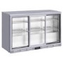 Culinox Triple Sliding Door Bottle Cooler - 328 Ltr, Silver, 1350mm Wide