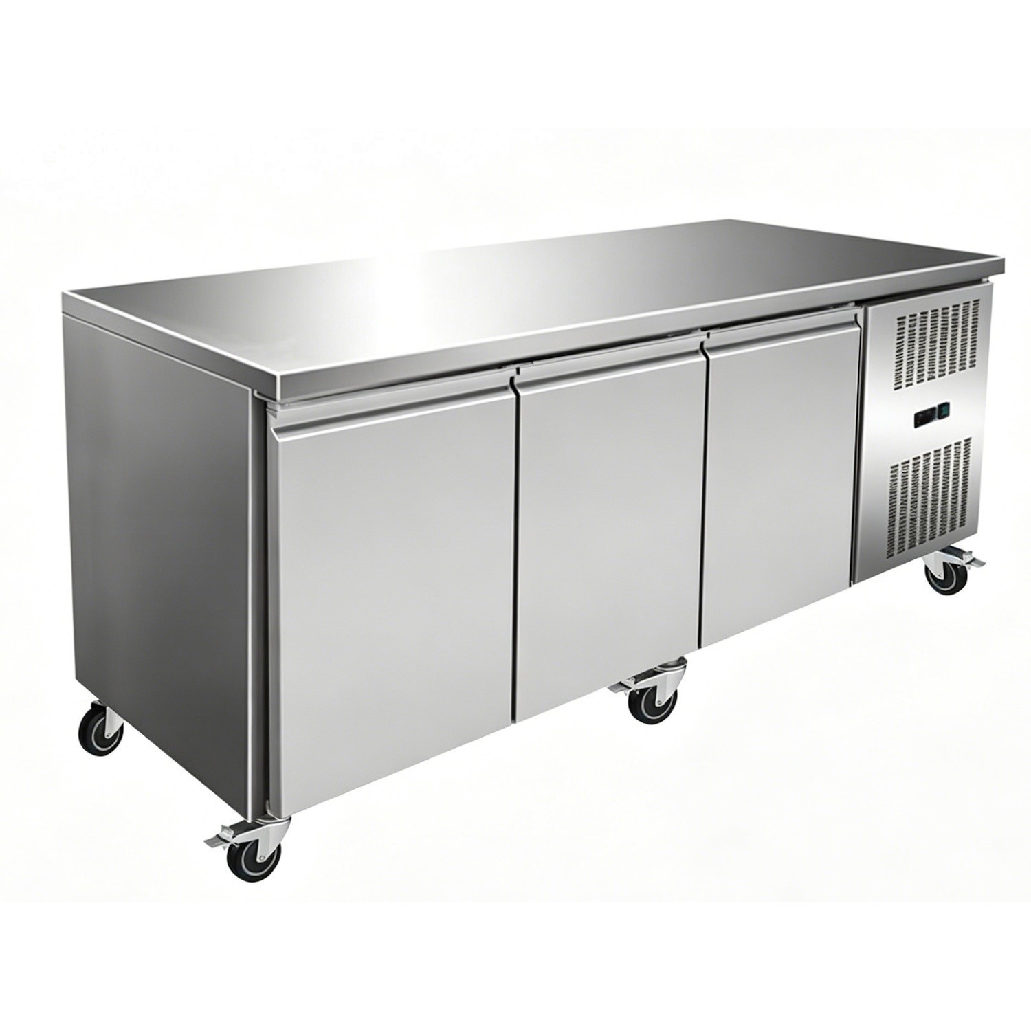 GN3100TN 3 Door Counter Fridge 700mm Deep GN Compatible