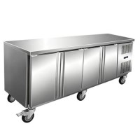 Culinox GN4100TN Premium 4 Door Counter Fridge With Castors - 700mm Deep 