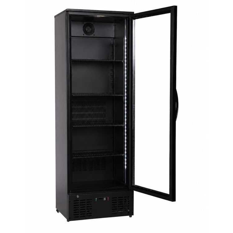 Culinox LG-310H Upright Display Fridge - 243 Ltr Black