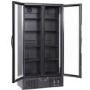 Culinox LG-510H Premium Double Door Upright Display Fridge - 384 Ltr Black