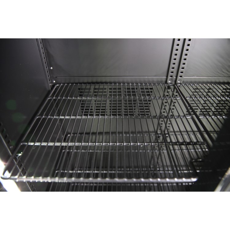 Culinox LG-510H Premium Double Door Upright Display Fridge - 384 Ltr Black