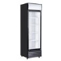 Culinox P360FA Upright Display Fridge with Light Box - 360 Ltr - Black Exterior & White Interior