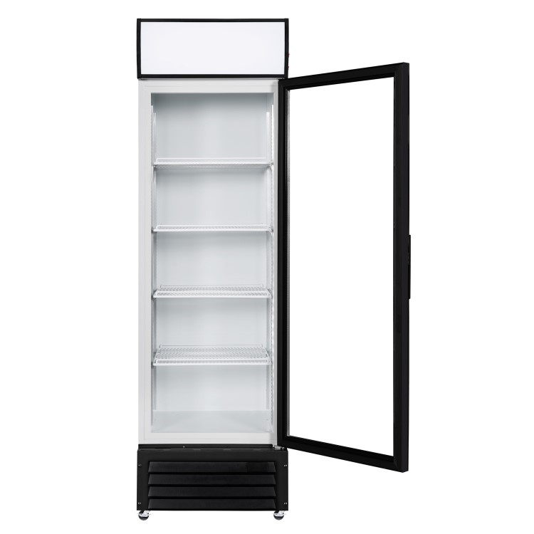Culinox P360FA Upright Display Fridge with Light Box - 360 Ltr, White