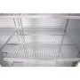 Culinox Double Door Upright Display Fridge with Canopy - 643 Ltr 1120mm Wide - Black Exterior & White Interior