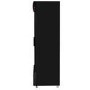 Culinox Double Door Upright Display Fridge with Canopy - 643 Ltr 1120mm Wide - Black Exterior & White Interior