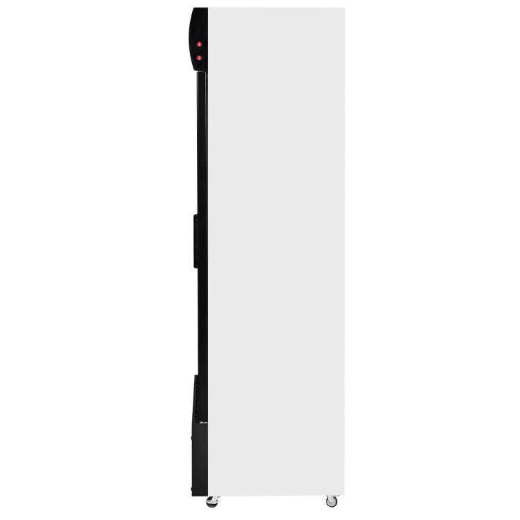 Culinox Double Door Upright Display Fridge with Canopy - 643 Ltr 1120mm Wide - White