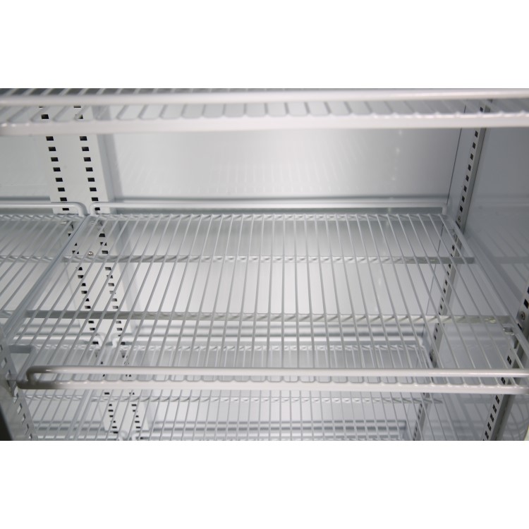 Culinox P688WE-B Premium Double Sliding Door Upright Display Fridge - 525 Ltr White
