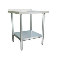 Culinox Stainless Steel Wall Prep Table with Upstand - 600mm x 600mm