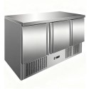 CNX-S903SSTOP Culinox S903SSTOP - Premium 3 Door Refrigerated Prep Counter With Solid Top - 368 Ltr