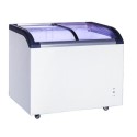 CNX-SD220Q Culinox SD220Q Curved Glass Lid Display Chest Freezer - 220Ltr 2 Baskets. 740mm Wide