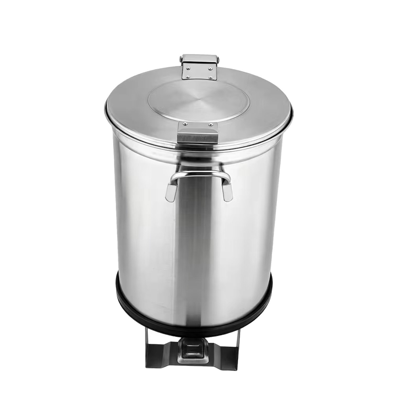 Mobile Round Waste Bin Foot Pedal 100 Ltr