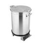 Culinox Mobile Round Waste Bin with Foot Pedal - 100 Ltr