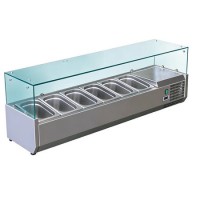 Culinox VRX1500/380 Refrigerated Topping Unit - 1500mm Wide - 5 x 1/3 GN + 1 x 1/2 GN Capacity