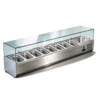 Culinox VRX1600/330 Refrigerated Topping Unit - 1600mm Wide - 7 x 1/4 GN Capacity