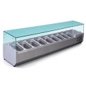 CNX-VRX-2000/330 Culinox VRX 2000/330 Refrigerated Topping Unit With Glass Surround 2000mm Wide
