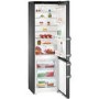 Liebherr CNbs4015 Comfort 201x60cm Extra Efficient NoFrost Freestanding Fridge Freezer BlackSteel