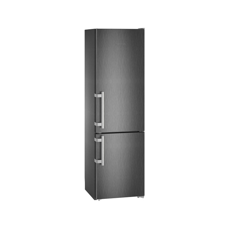 Liebherr CNbs4015 Comfort 201x60cm Extra Efficient NoFrost Freestanding Fridge Freezer BlackSteel