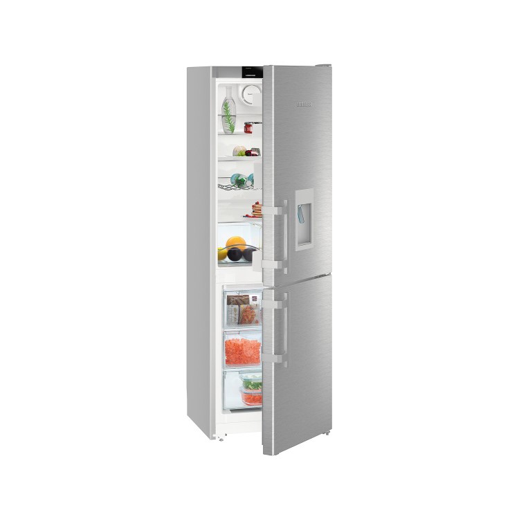 Liebherr CNef3535 Comfort 182x60cm Super Efficient NoFrost Freestanding Fridge Freezer - SmartSteel Doors