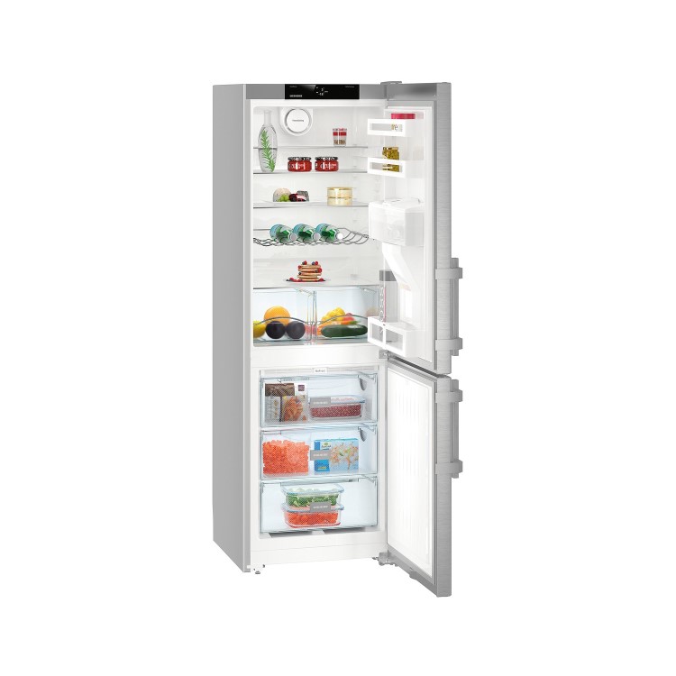 Liebherr CNef3535 Comfort 182x60cm Super Efficient NoFrost Freestanding Fridge Freezer - SmartSteel Doors
