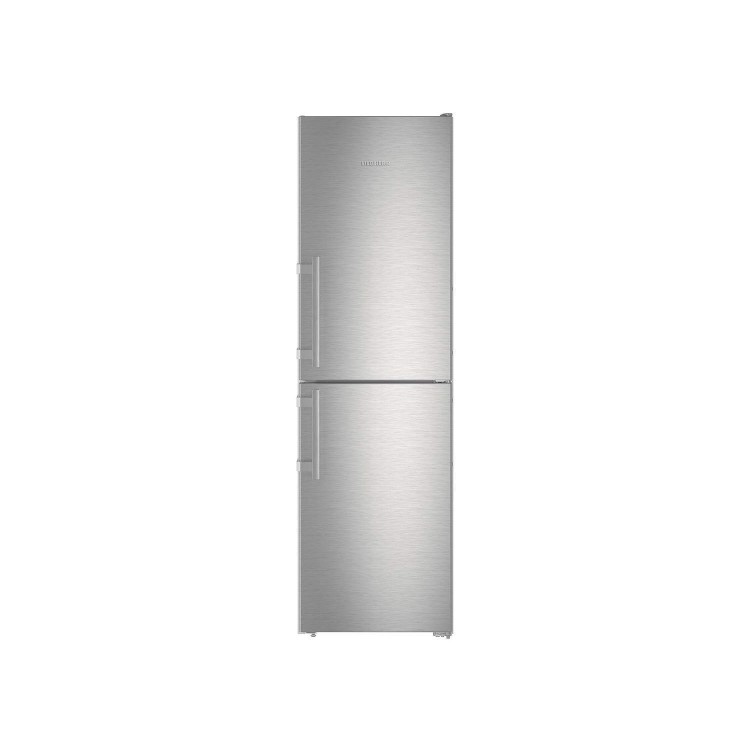 Liebherr 340 Litre 50/50 Freestanding Fridge Freezer - Stainless steel