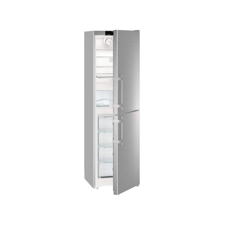 Liebherr 340 Litre 50/50 Freestanding Fridge Freezer - Stainless steel