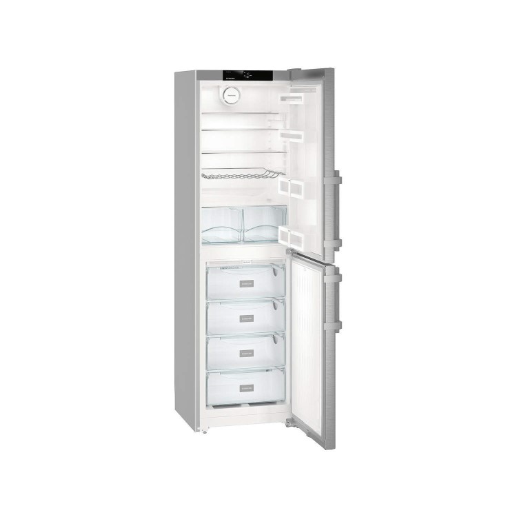 Liebherr 340 Litre 50/50 Freestanding Fridge Freezer - Stainless steel