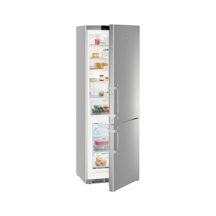 Refurbished Liebherr CNef5745 Freestanding 397 Litre 60/40 Fridge Freezer Stainless Steel