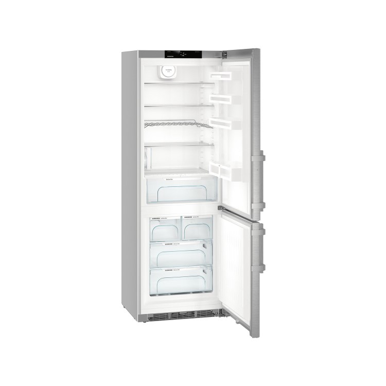 Refurbished Liebherr CNef5745 Freestanding 397 Litre 60/40 Fridge Freezer Stainless Steel