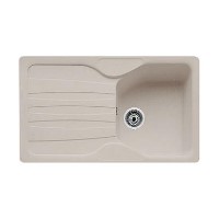 Franke COG611GC Calypso Single Bowl Granite Sink with Reversible Drainer in Coffee