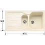 Franke COG651OPACK Calypso Sink and Tap Designer Pack in Oatmeal