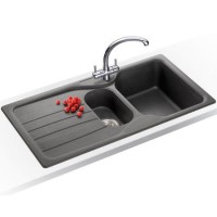 Franke COG651GRAPACK Calypso Sink and Tap Designer Pack in Graphite