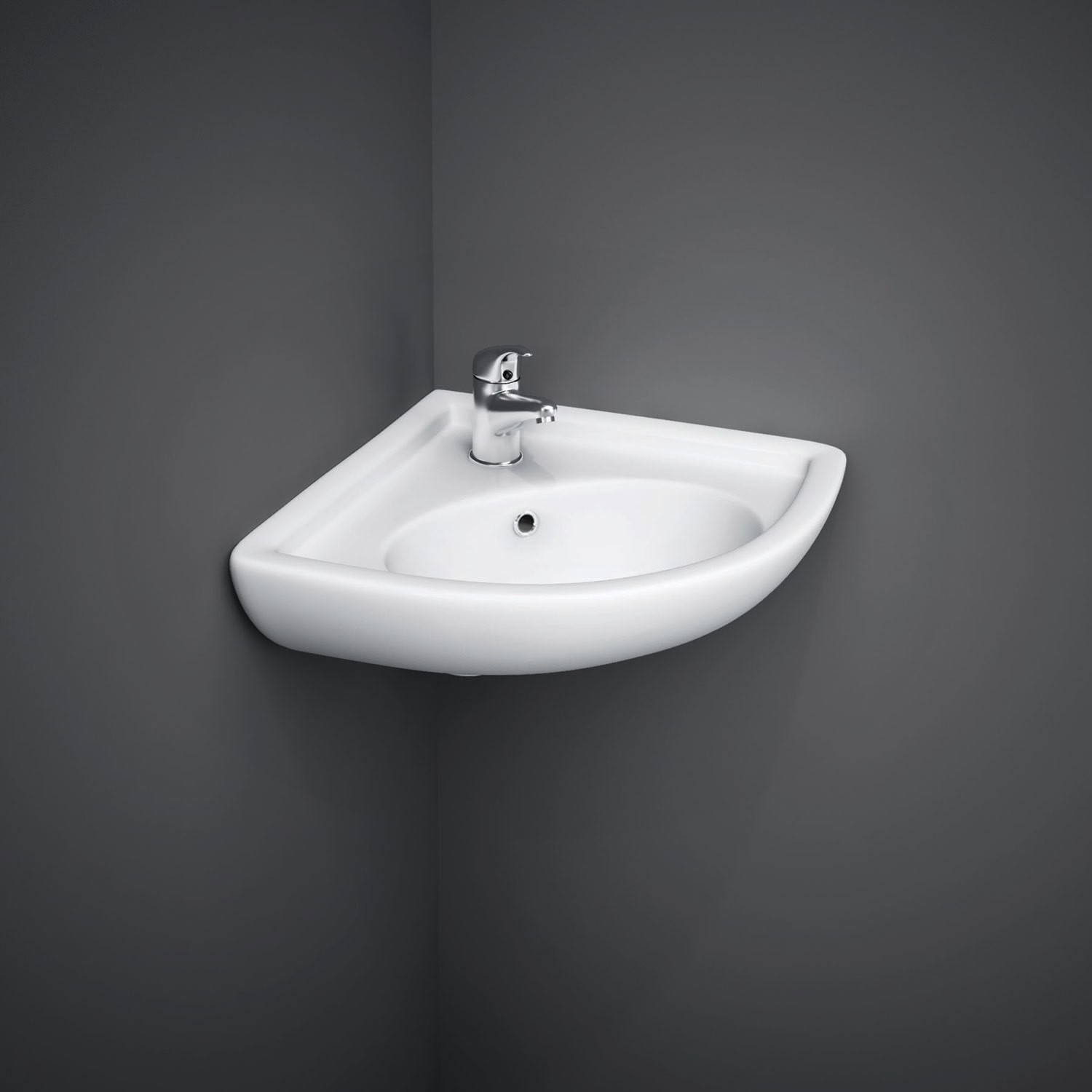 Rak Ceramics Corner Cloakroom Wall Hung Basin 440mm