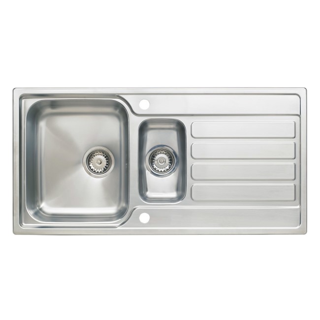 Taylor & Moore Como 1.5 Bowl Reversible Drainer Stainless Steel Sink