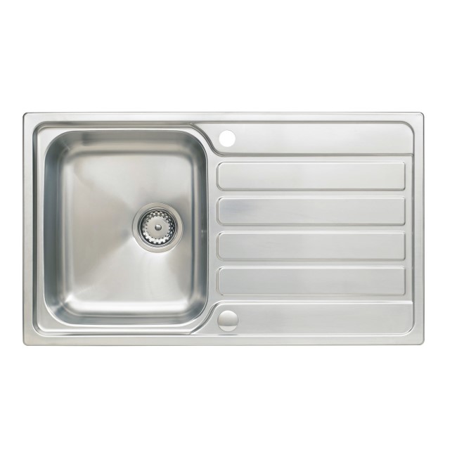 Stainless Steel 1 Bowl Reversible Kitchen Sink 860x500mm - Taylor & Moore