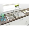Stainless Steel 1 Bowl Reversible Kitchen Sink 860x500mm - Taylor &amp; Moore