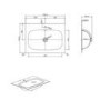 ONLY OPENED - 700mm Black Wall Hung Vanity Unit with Basin - Como